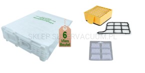 Worki & filtr hepa & filtr silnika & zapachy Dovina do  Vorwerk VK135-VK136 
