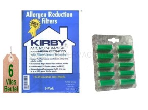 Worki Kirby Allergen Reduction + PALUSZKI zapachowe 