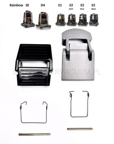 Zatrzaski kompletne odkurzaczy Rainbow SE & E-E2 Jak rozpoznać który mam zamówić ? 